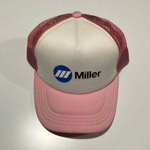 Pink Miller Welding trucker hat - adjustable